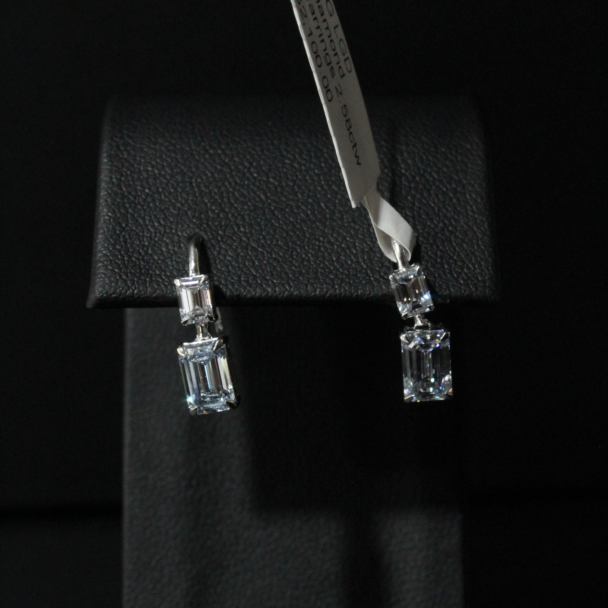 WG LGD Diamond Earrings 2.58ctw 14K