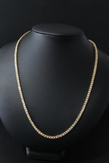 YG Diamond Tennis Chain 14K 26.4g