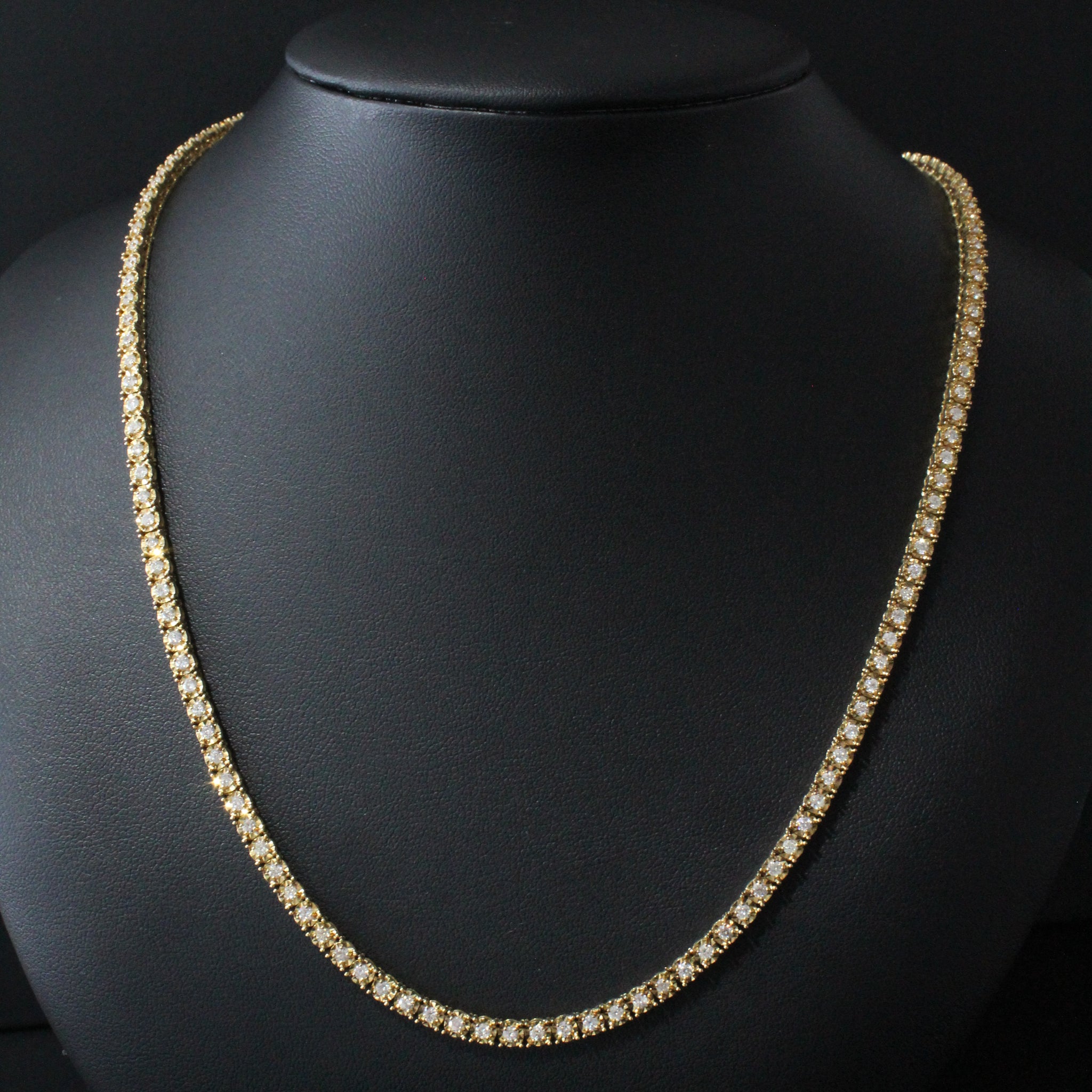 YG Diamond Tennis chain 14K 30g