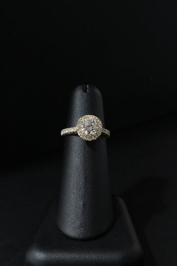 YG Lab Grown Diamond Bridal Ring 14K 0.71ctw