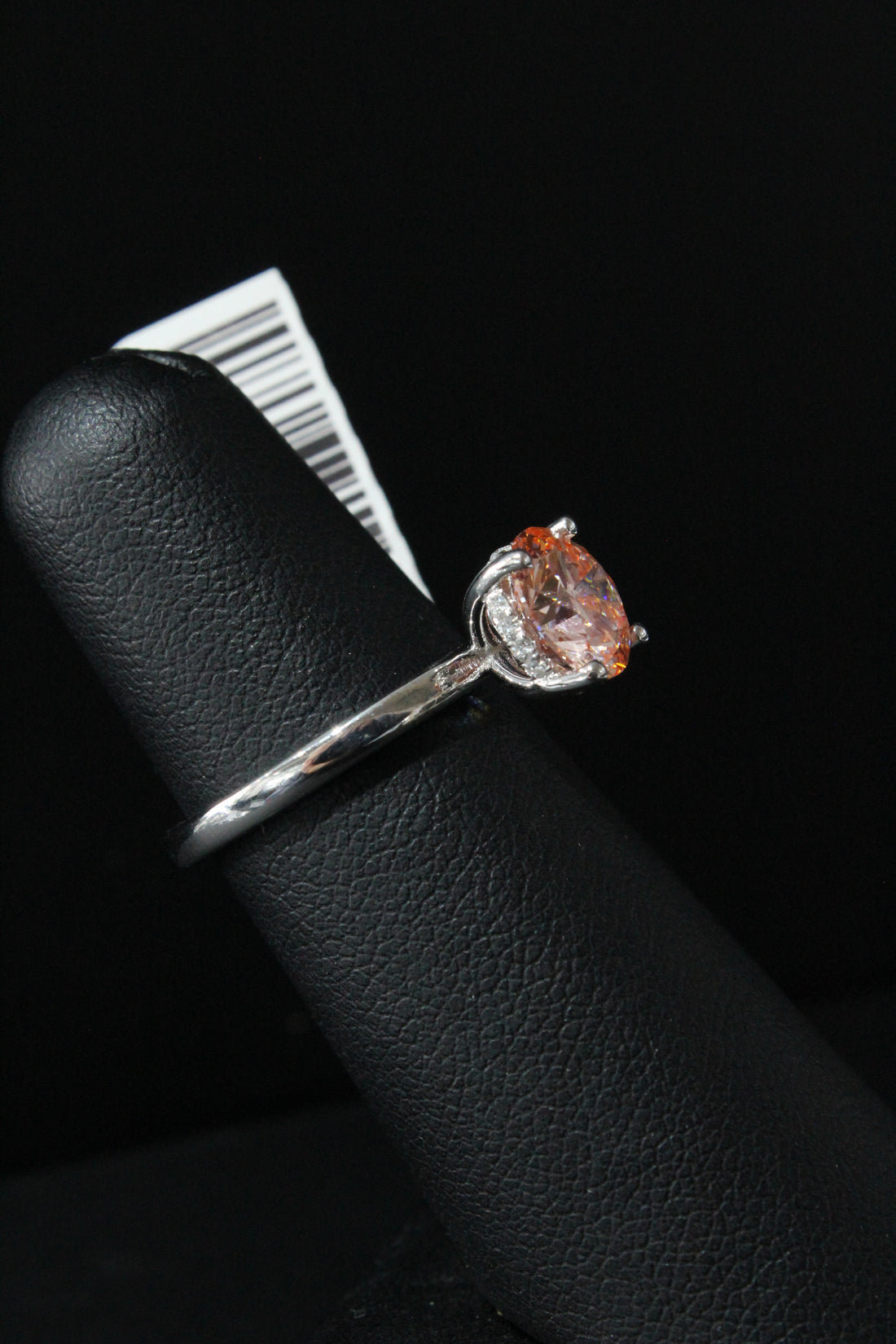 WG Lab Grown Diamond Pink Round Ring 2.09ctw