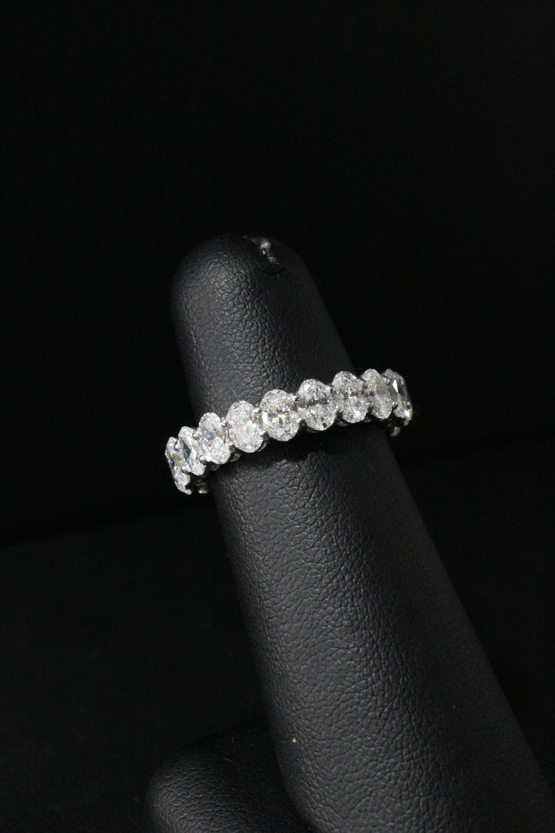 WG Lab Grown Diamond Oval Eternity Ring 4.42ctw VS E-F