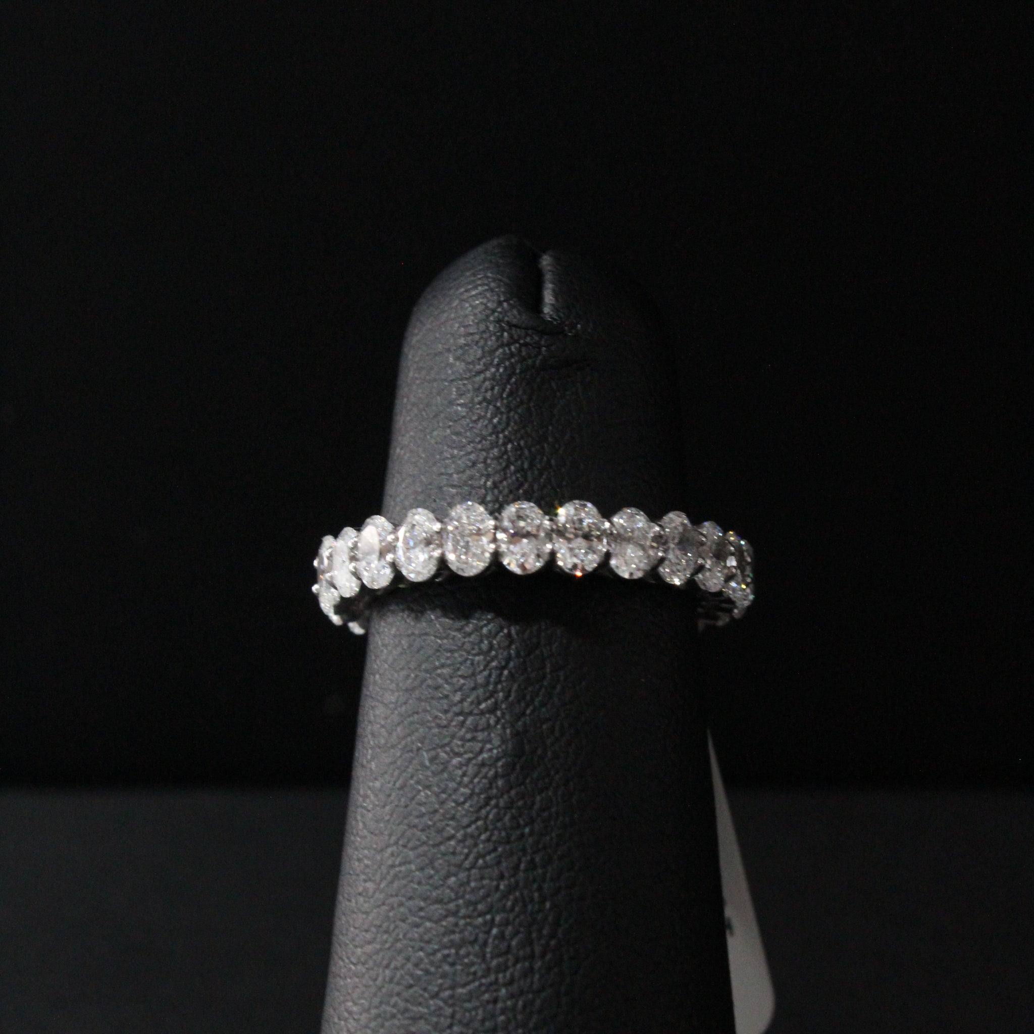 WG Lab Grown Diamond Oval Eternity Ring 2.35ctw VS E-F