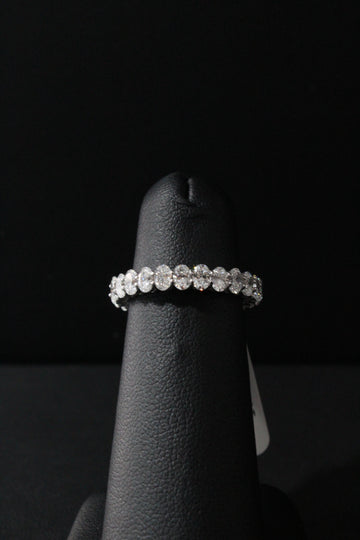 WG Lab Grown Diamond Oval Eternity Ring 2.35ctw VS E-F