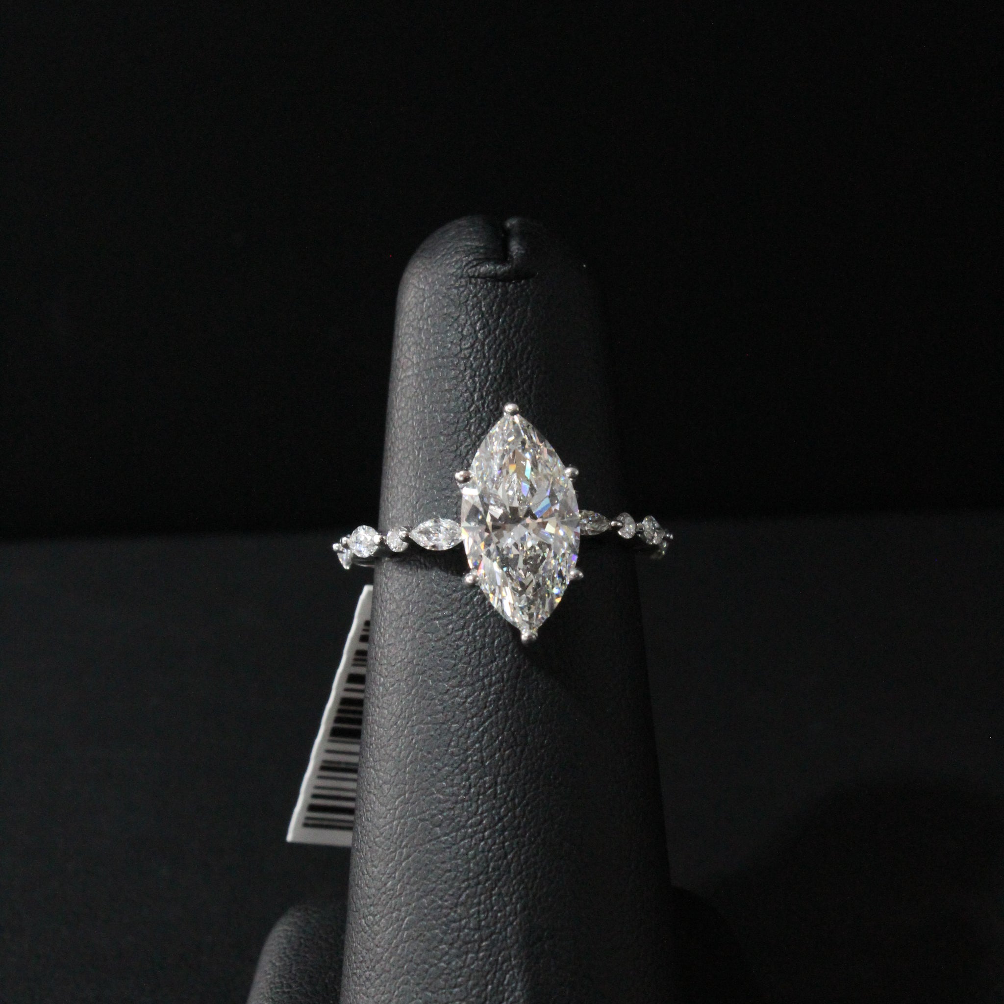 WG Lab Grown Diamond Marquise Ring 3.01