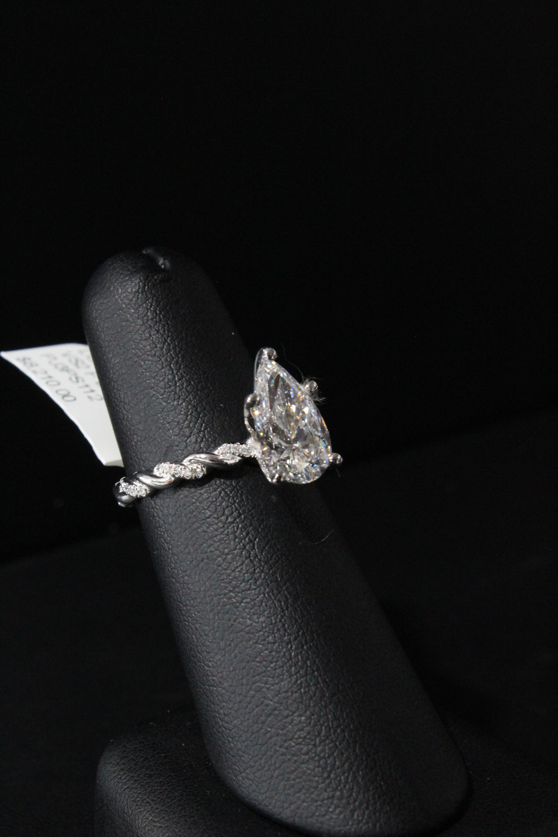 Lab Grown Princess Cut Diamond Ring 3.01ct VS2 F DW 0.16