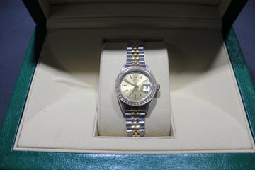 Rolex Datejust 26mm – Diamond Bezel & Champagne Dial