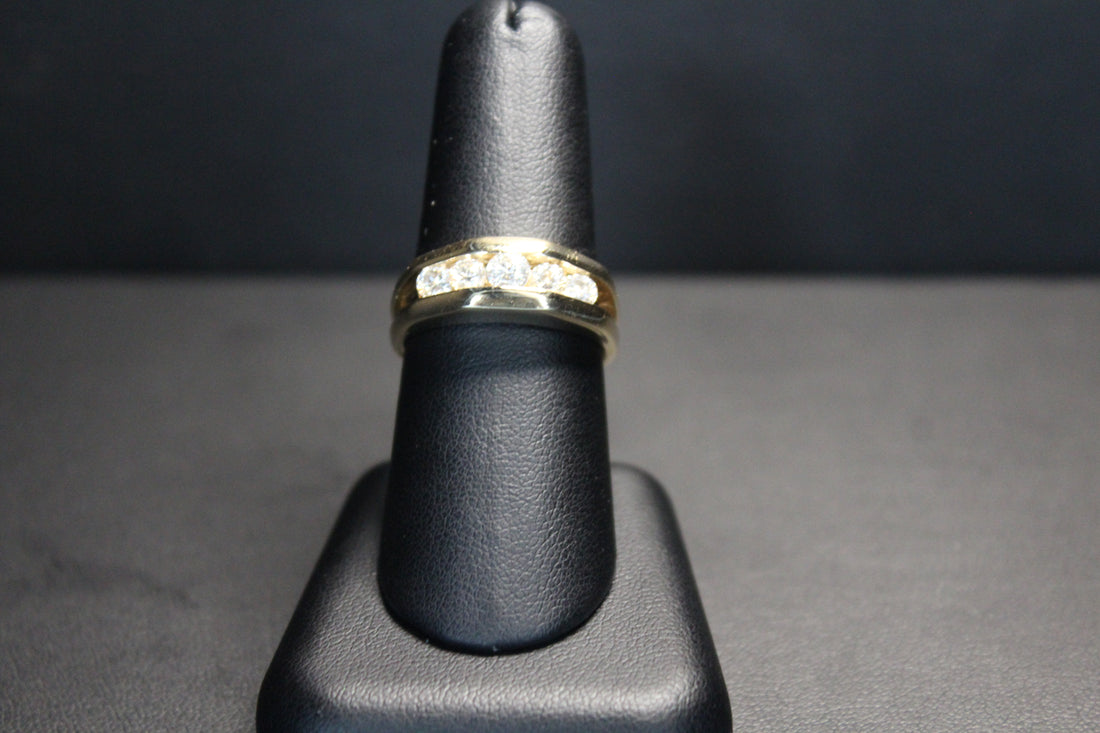 14K YG Diamond Band 9.6g