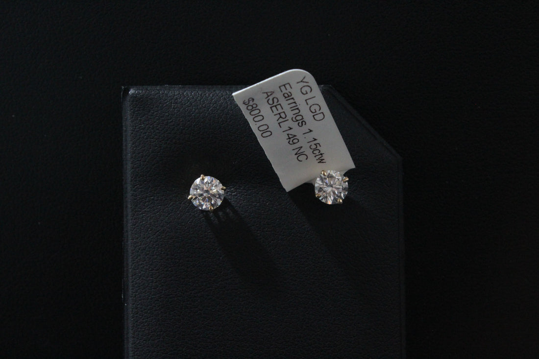 YG LGD Earrings 1.15ctw ASERL149 NC
