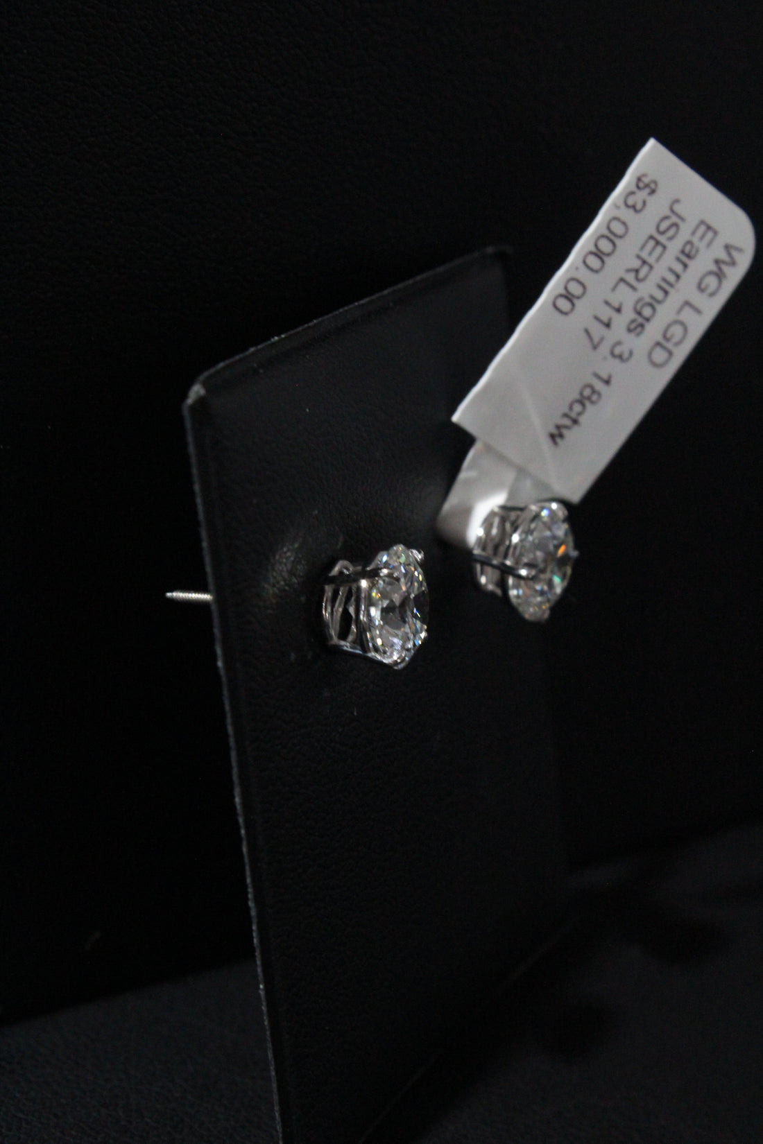 WG LGD Earrings 3.18ctw JSERL117